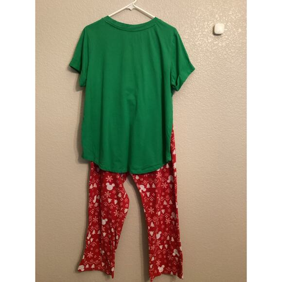 Disney Parks Mickey Mouse Peppermint Holiday Pajama Lounge Set XL - Picture 4 of 10